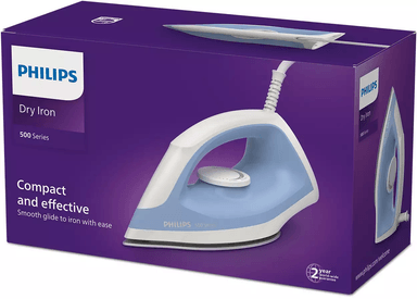 PLANCHA PHILIPS VAPOR SECA SERIE 500 DRY IRON DST0520/20 AZUL - 8