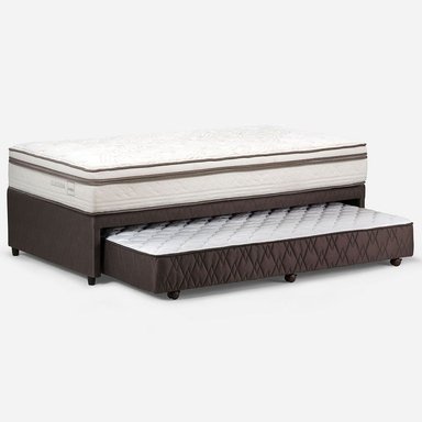 DIVÁN ROSEN CAMA CLASSIQUE MADERA BLANCO + 1.5 PLAZAS 105 X 200 CM - 1
