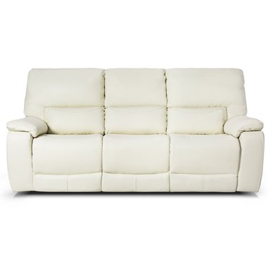 ROSEN SOFA RECLINABLE POCH CUERO 3 CUERPOS BLANCO - 2