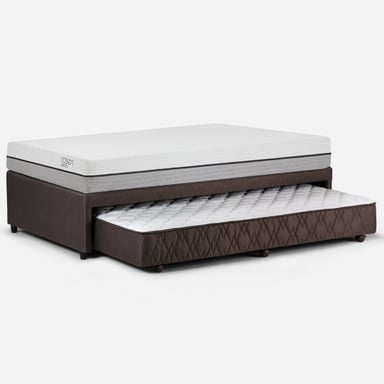 DIVÁN ROSEN CAMA PRATTA 1.5 PLAZAS MADERA GRIS 105 X 200 CM - 1