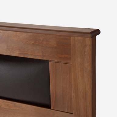 CAMA INDIE KING PATA MADERA BASE DIVIDIDA + RESPALDO FERRARA - 4