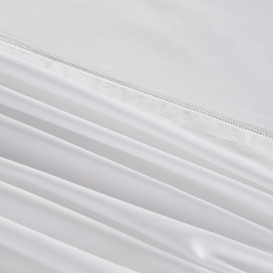 SABANA ROSEN 500 HILOS ALGODON LISA BLANCA KING - 2