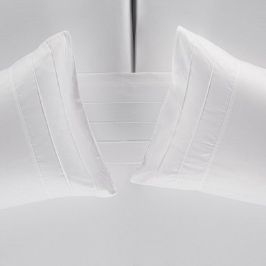 SABANA BODY SHAPE 300 HILOS ALGODON LISA BLANCA SUPER KING - 2