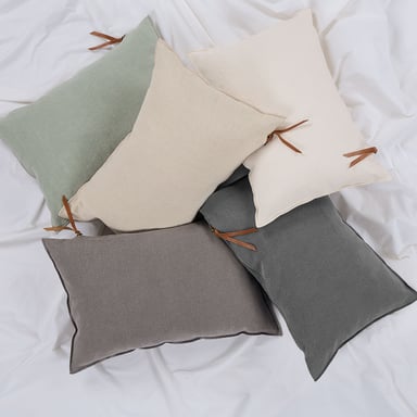 FUNDA DE COJIN AMBIENTE LINO-ALGODON 60 X 40 CM STONE - 4