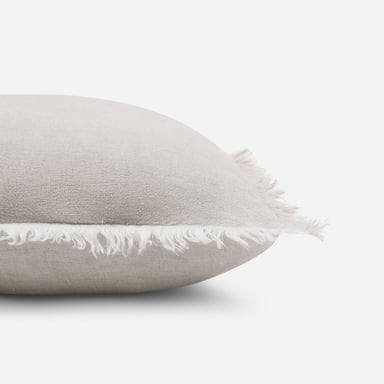 FUNDA DE COJIN LINO COSTA 60 X 40 CM BEIGE - 3