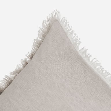 FUNDA DE COJIN LINO COSTA 60 X 40 CM BEIGE - 4