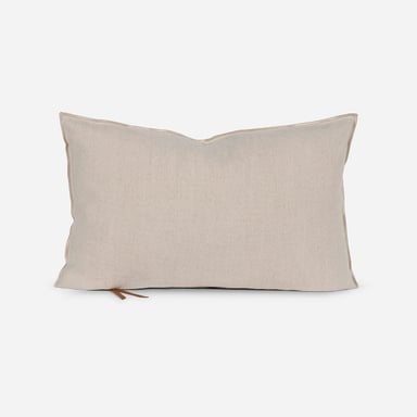 FUNDA DE COJIN AMBIENTE LINO-ALGODON 60 X 40 CM ARENA - 1