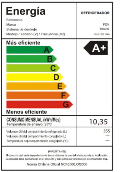 REFRIGERADOR FDV NO FROST DELUXE PRESTIGE CHEF 355 LTS - 4