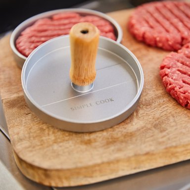 MOLDE PRENSADOR DE HAMBURGUESAS SIMPLE COOK SMOKKY - 6