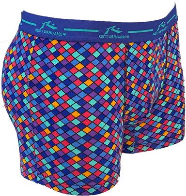 BIPACK BÓXER HOMBRE RUSTY HIGGS AZUL NEGRO - 2