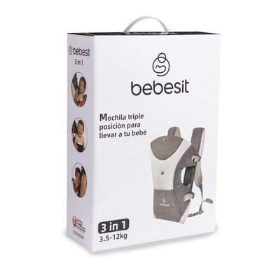 PORTA BEBE B009R GREY - 3