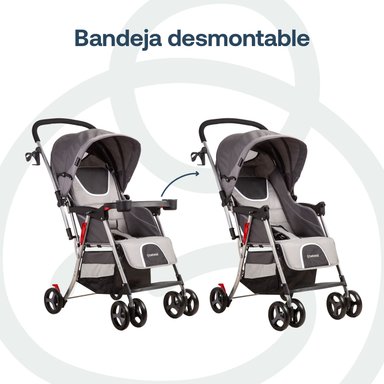 COCHE BEBESIT TWISTER GRI5224SXG GRIS - 5