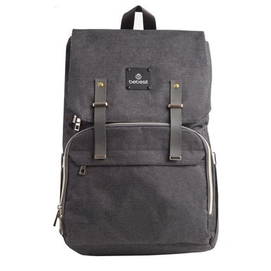 MOCHILA MATERNAL MUDADOR MELANGE NEGRO BEBESIT - 2
