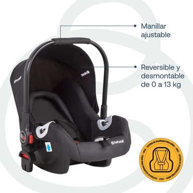 COCHE CUNA BEBESIT TRAVEL SYSTEM QUEST LX NEGRO - 6