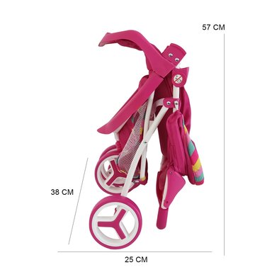 COCHE DE JUGUETE PARA MUÑECA JOGGER UNICORNIO BEBESIT - 3
