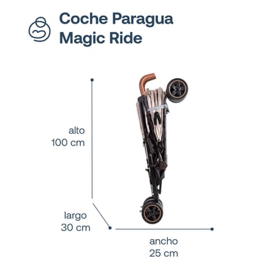 COCHE BEBESIT PARAGUA MAGIC RIDE BEIGE - 8
