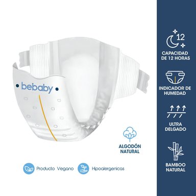PAÑAL BEBESIT BEBABY PREMIUM BY HIPOALERGÉNICO 80 UNIDADES - 4