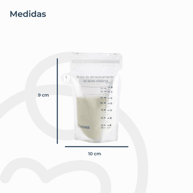 PACK 30 BOLSAS PARA ALMACENAR LECHE MATERNA 200 ML BEBESIT - 7