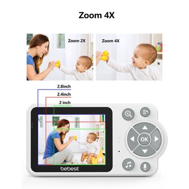 MONITOR CAMARA SMARTGUARD 2.0 4X ZOOM CON RUIDO BLANCO - 4