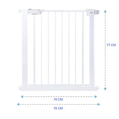 REJA DE SEGURIDAD PARA PUERTA METALICA DOO GATE IL BEBESIT - 5