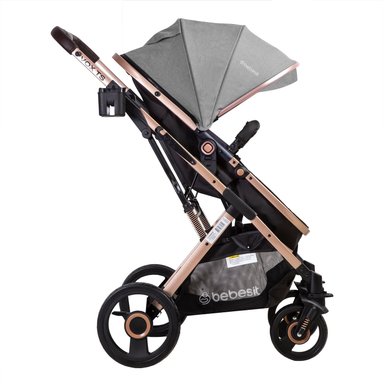 COCHE CUNA PASEO VOX GOLD GRIS BEBESIT - 4
