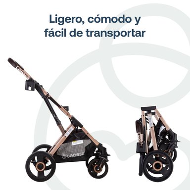 COCHE CUNA PASEO VOX GOLD GRIS BEBESIT - 5