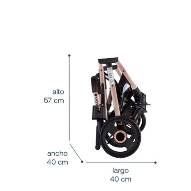 COCHE CUNA PASEO VOX GOLD GRIS BEBESIT - 8
