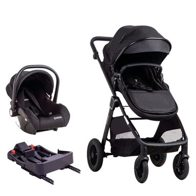 COCHE CUNA TRAVEL SYSTEM ISOFIX SUNSET PREMIUM NEGRO BEBESIT - 1