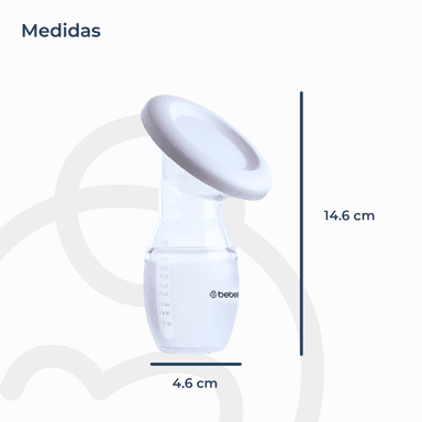 PACK X 2 COLECTOR EXTRACTOR MANUAL DE LECHE MATERNA BEBESIT - 4