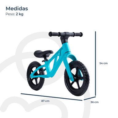 BICICLETA DE EQUILIBRIO APRENDIZAJE GO AZUL BEBESIT - 6