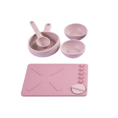 COCINA DE JUGUETE MONTESSORI SILICONA ROSADA - 3
