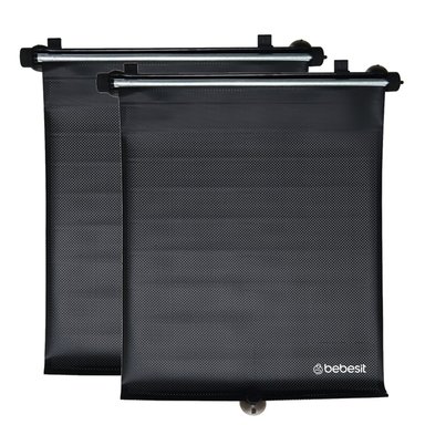 PROTECTOR UV X2 SOL AUTO PARASOL ROLLER BEBE DOBLE UNIVERSAL - 1