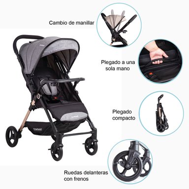 COCHE DE PASEO CITY GRIS - 9