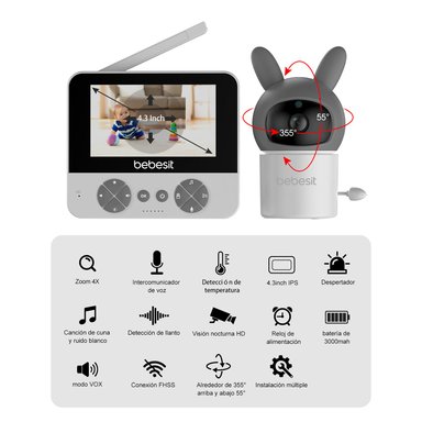 MONITOR CAMARA SMARTGUARD PRO 2.0 4,3'' 720P CON RUIDO - 8