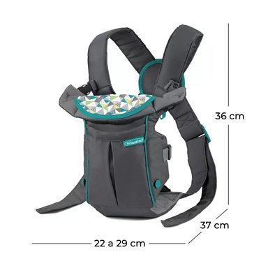 PORTABEBE S SWIFT CLASSIC CON BOLSILLO GRIS INFANTINO - 6