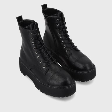 BOTÍN MUJER NEGRO PLATAFORMA 45762 CASUAL - 3