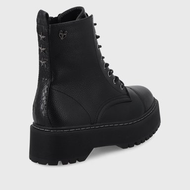 BOTÍN MUJER NEGRO PLATAFORMA 45762 CASUAL - 5
