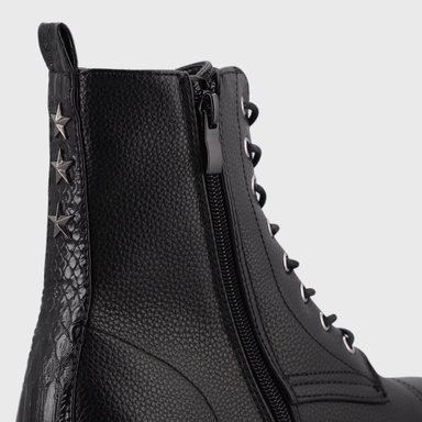 BOTÍN MUJER NEGRO PLATAFORMA 45762 CASUAL - 6