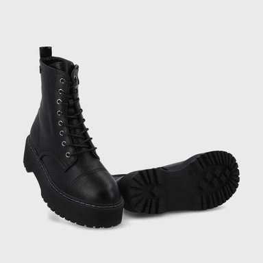 BOTÍN MUJER NEGRO PLATAFORMA 45762 CASUAL - 7