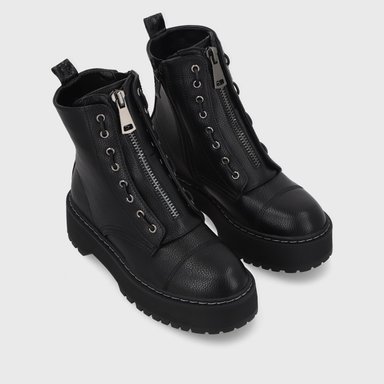 BOTÍN MUJER NEGRO PLATAFORMA 45762 CASUAL - 8