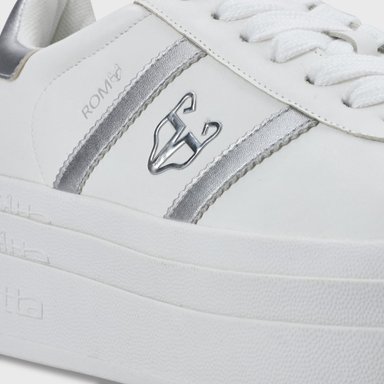 ZAPATILLA ROMA PLATAFORMA PLATEADA MUJER 53750 - 7