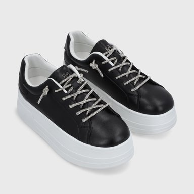 ZAPATILLA PLATAFORMA NEGRA MUJER 48121 - 3