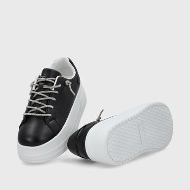 ZAPATILLA PLATAFORMA NEGRA MUJER 48121 - 6