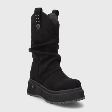 BOTA PLATAFORMA NEGRA MUJER 1509C - 2