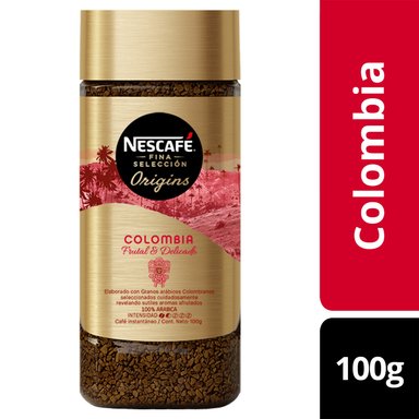 CAFÉ NESCAFÉ FINA SELECCIÓN COLOMBIA FRASCO 100G - 1