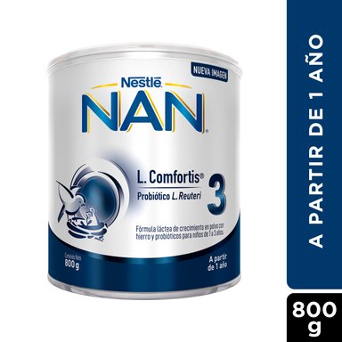 LECHE NAN 3 L COMFORTIS TARRO 800G FÓRMULA INFANTIL - 5