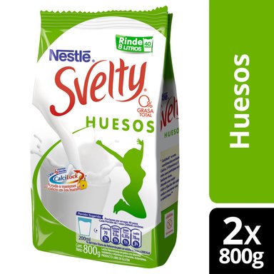 LECHE EN POLVO SVELTY HUESOS CALCILOCK 800G X2 BOLSAS - 1