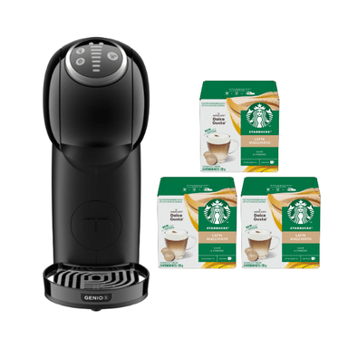 CAFETERA GENIO S PLUS + CÁPSULAS DE CAFÉ STARBUCKS LATTE MACCHIATO X3 CAJAS - 1