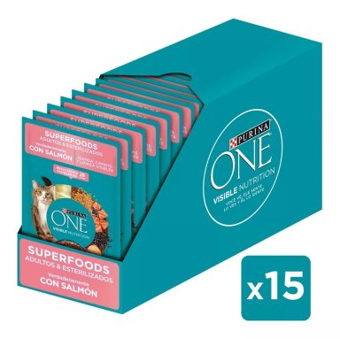 ALIMENTO HÚMEDO PARA GATO PURINA ONE® SUPERFOODS 85G - 1