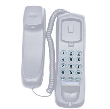 TELÉFONO FIJO MESA O PARED EN COLOR BLANCO SLIM PHONE - 1